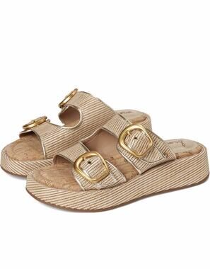 SAM EDELMAN Nerissa Platform Slide Sandals Women’s Size 9.5 Buckle Comfort